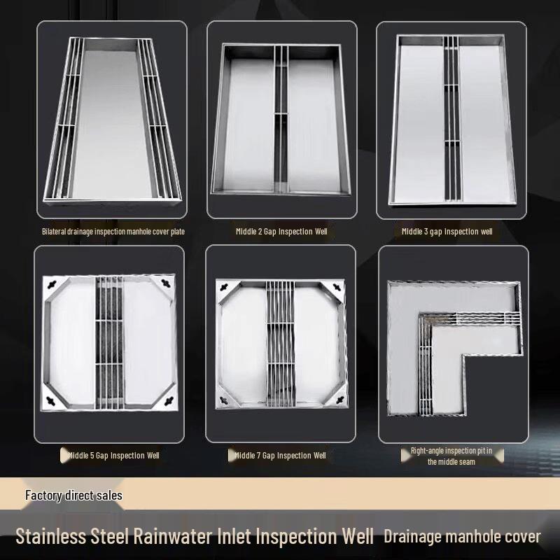 800x800mm Invisible Stainless Steel Manhole Cover