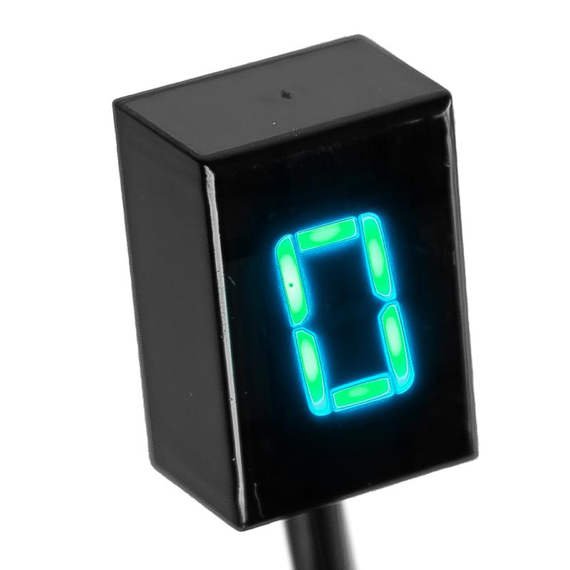 Motorrad Bike Universal Motor Grün Farbe Digitaler Ganganzeige Display Schalthebel Sensor 6 Gang