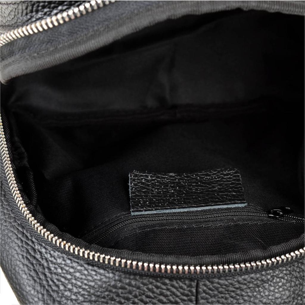 Black Italian genuine leather backpack Borse in Pelle
