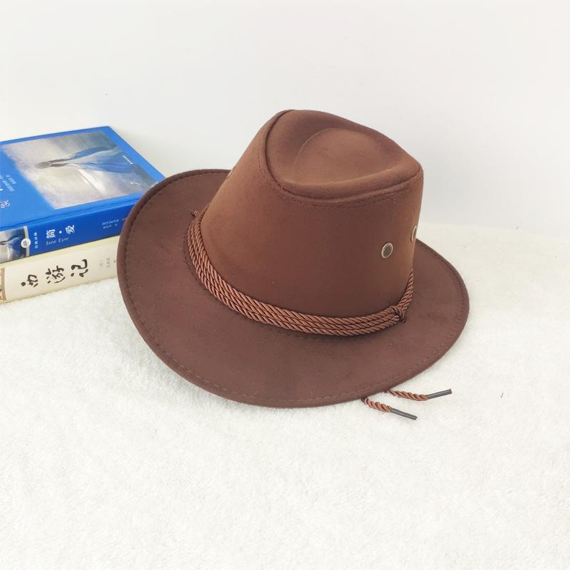 Unisex Western Cowboy Sun Hat - Summer Outdoor Fedora for Men & Women
