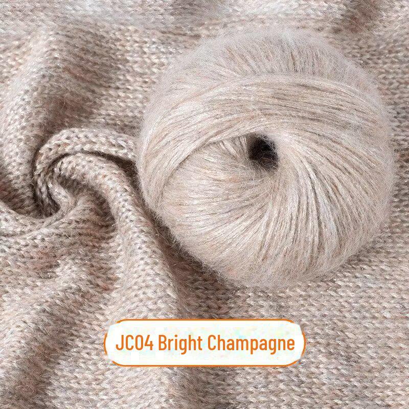 New Glitter Mohair Yarn for DIY Scarves and Baby Items