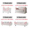 1/2/3/4 Seat Velvet Fabric Sofa Cover Elastic Sectional Couch Cover L Shape Sofa Case Armchair Sofa Case For Living Room Home