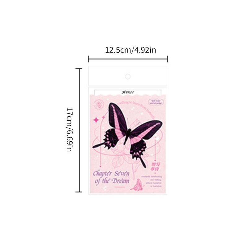 Colorful Butterfly Label Glowing Sticker Craft Materials Suitable for Classroom Decorations Party Favors Craft Set