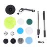 Cordless Cleaning Brush Scrubber IPX7 Water Proof Bathroom Brush Cleaner with 9 Replaceable Heads