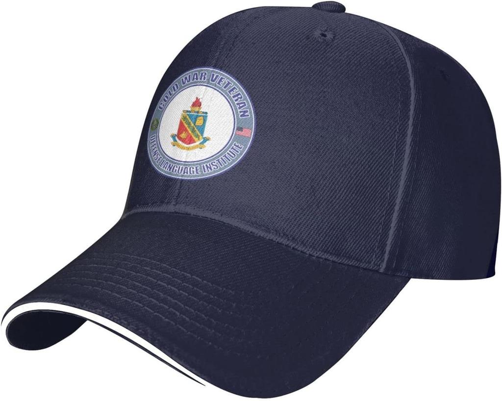 US Army Cold War Defense Language Institute Veteran Adjustable Baseball Cap Unisex Sandwich Dad Hat Golf Hat