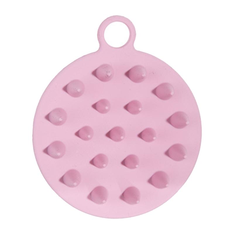 Silicone Scalp Massage Brush Hair Washing Brush Wet and Dry Shampoo Brush Body Scrubber Bath Brush Head Massage Brush