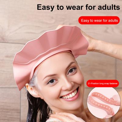 Cappello da Doccia per Adulti e Bambini con Visiera Regolabile, Cappello per la Testa da Bagno, Visiera per Shampoo