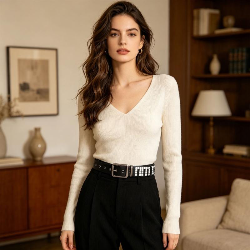 PU Leather Waist Belt Girdle With Piano Rivets Decor And Hollow Electroplating For Daily Commute Summer Style