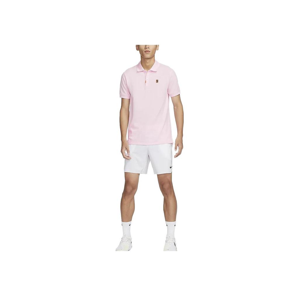Nike Solid Color Quick-Dry Slim-Fit Polo Shirt Men Tops Foam-Pink DA4380-663