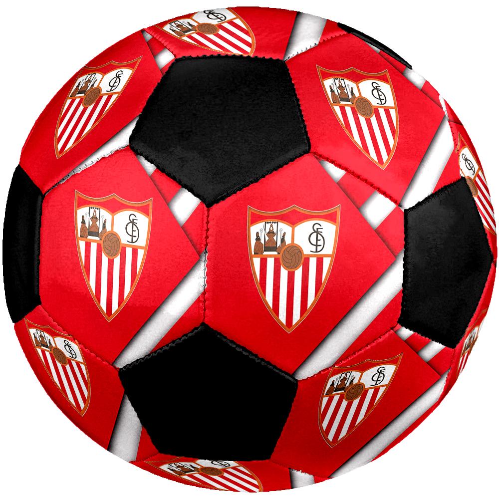 SIZE 5 Sevilla FC Soccer Ball Colorful All Ages Machine Stitched PVC Competition Ready Durable High-Bounce