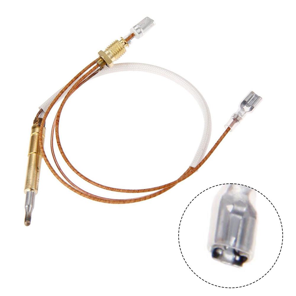 Groove Type Thermocouple 350mm Compatible with For Gas Patio Heater Features 4 8mm Terminal for Easy Connection