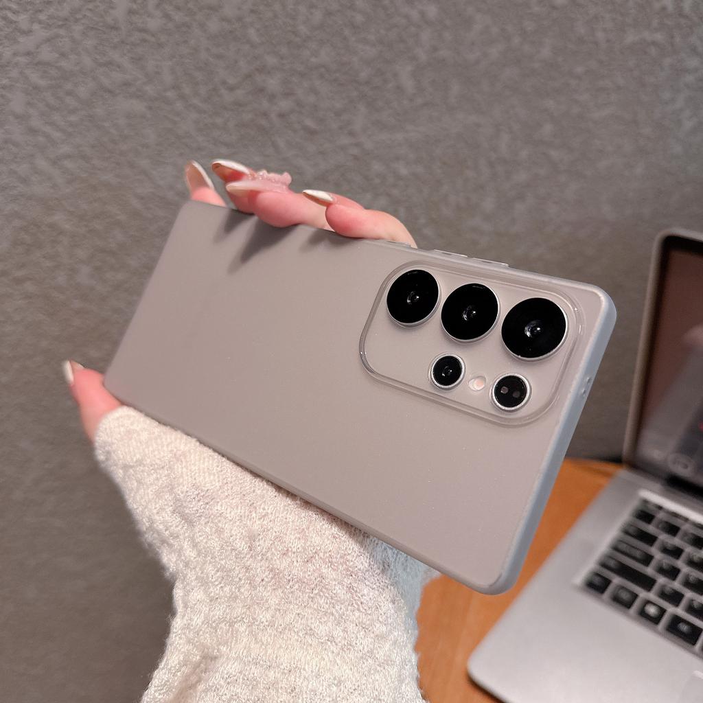 Suitable for Samsung S25 Ultra Thin Frosted Skin Feeling Mobile Phone Case Samsung S24 Ultra Bare Metal Feeling Soft Hole Case