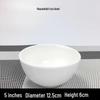 Tian Yajing White Ceramic Restaurant & Hotel Bowls, 10-Pack
