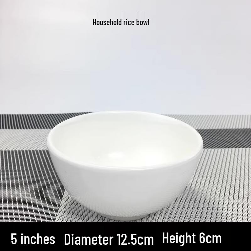 

Versatile Pure White Ceramic Dining Bowl