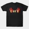 Men Black Print T-shirt Cake No-Cut Transfer Paper Print Cotton Tshirt