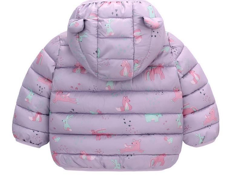 Kinder Cartoon Daunen Baumwolljacke für Herbst & Winter - Leichte Jungen & Mädchen Klein/Mittel Mäntel