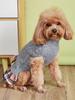 Pet Fall/Winter Outfit: Knit Sweater & Plaid Skirt with Bow-Tie for Dogs and Cats, Faux Two-Piece Design