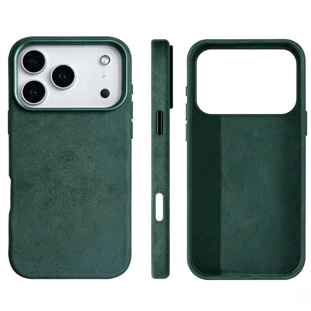 Hochwertige Alcantara Magnetische Leder Handyhülle Supercar Gleiche Wildlederhülle für IPhone 18 17 Pro Max Stoßfest Kratzfest Schutzhülle