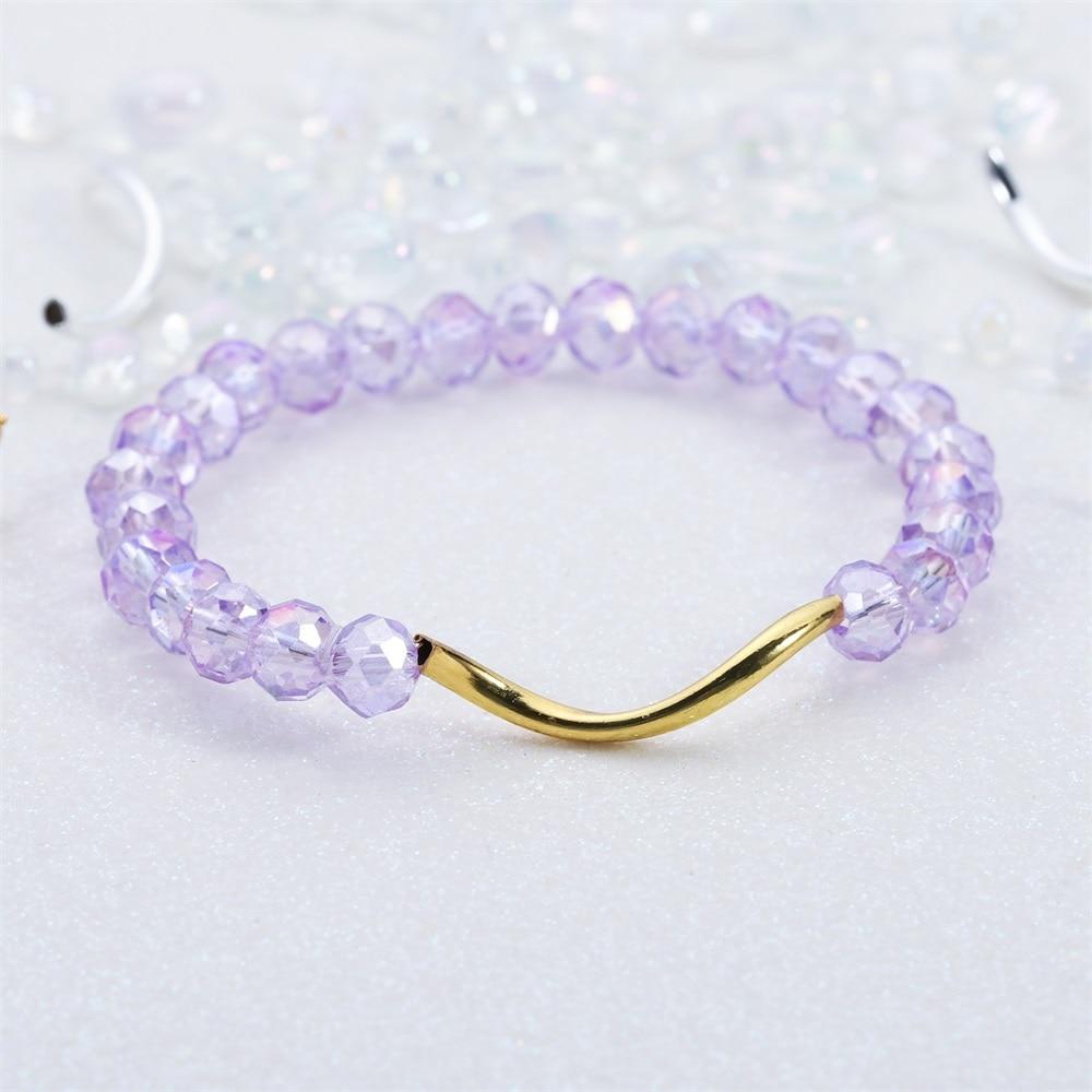 100 buc 2x25mm cupru neted curbat S tub distanțier margele conectori pentru bricolaj brățară colier bijuterii accesorii