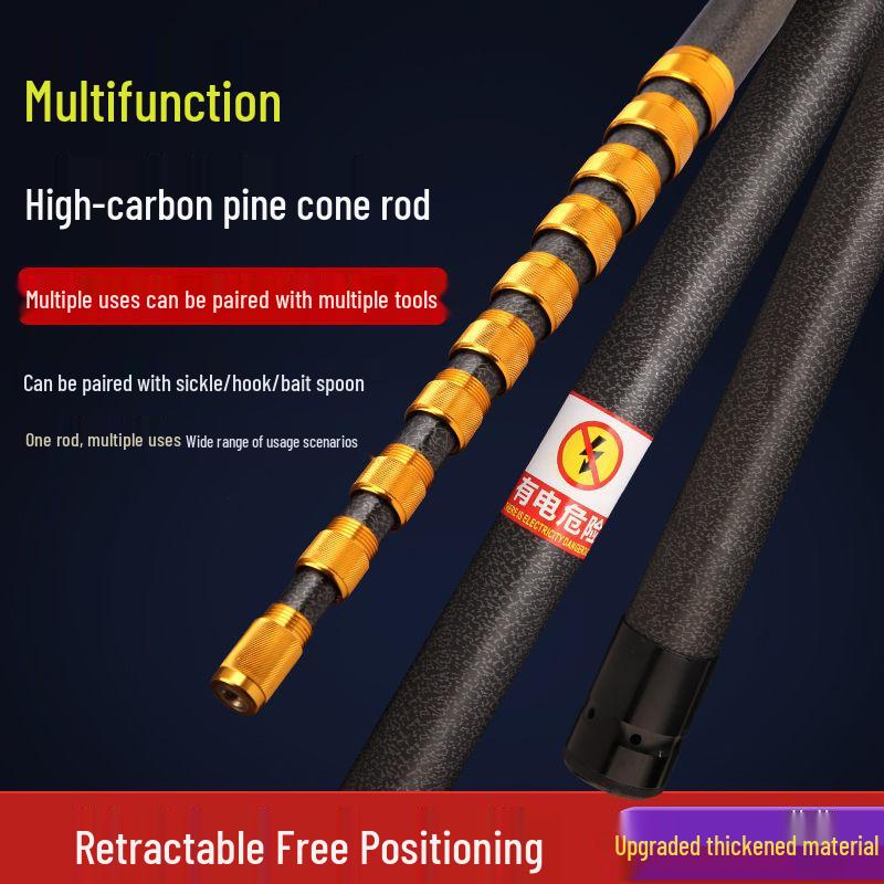 High-Carbon Telescopic Extension Rod for Grass Cutting & Baiting (18-1513m)