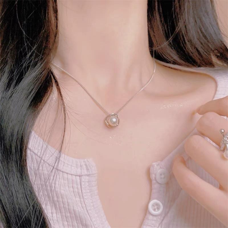 Natural Freshwater Pearl Necklace Women Clavicle Chain Luxury Minimalist Design