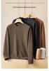 2026 Autumn Men's Loose Fit Plus Size Round Neck Long Sleeve Sweatshirt