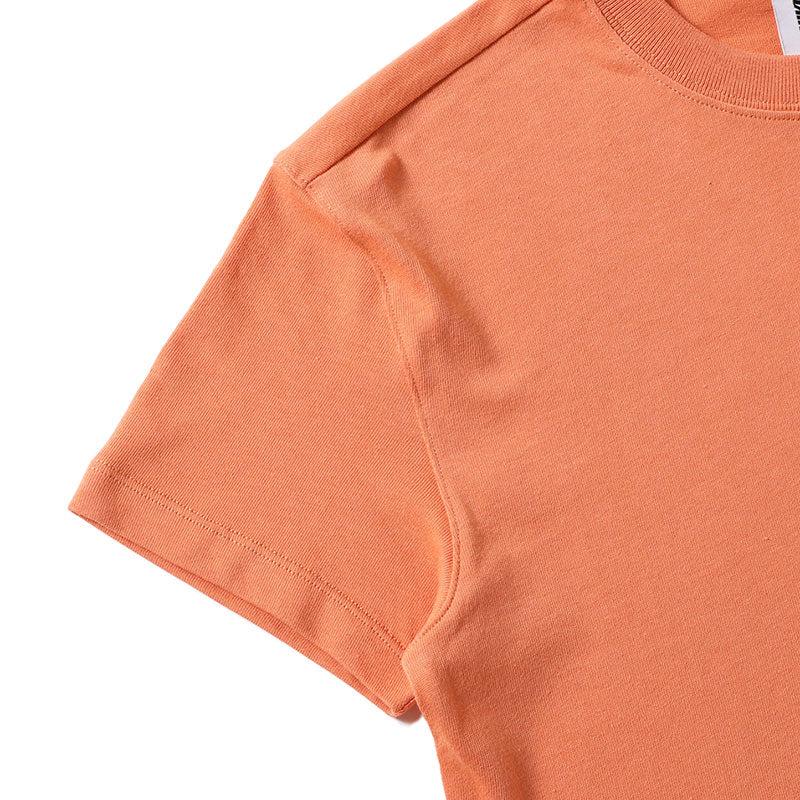 Nike Nrg Embroidered Cotton Solid Color Short Sleeve T-Shirt Women Tops Orange DA0324-863