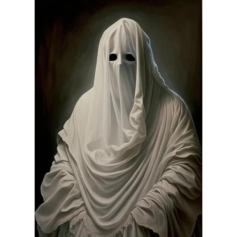 Dark Academia Art Haunting Ghost Poster Prints Halloween Home Decor Haunted House Gothic Vampire Canvas Painting Wall Art