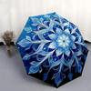 1pc Snowflake Mandala Design Umbrella with Plastic Handle,Suitable for All Seasons Umbrellaptys26078