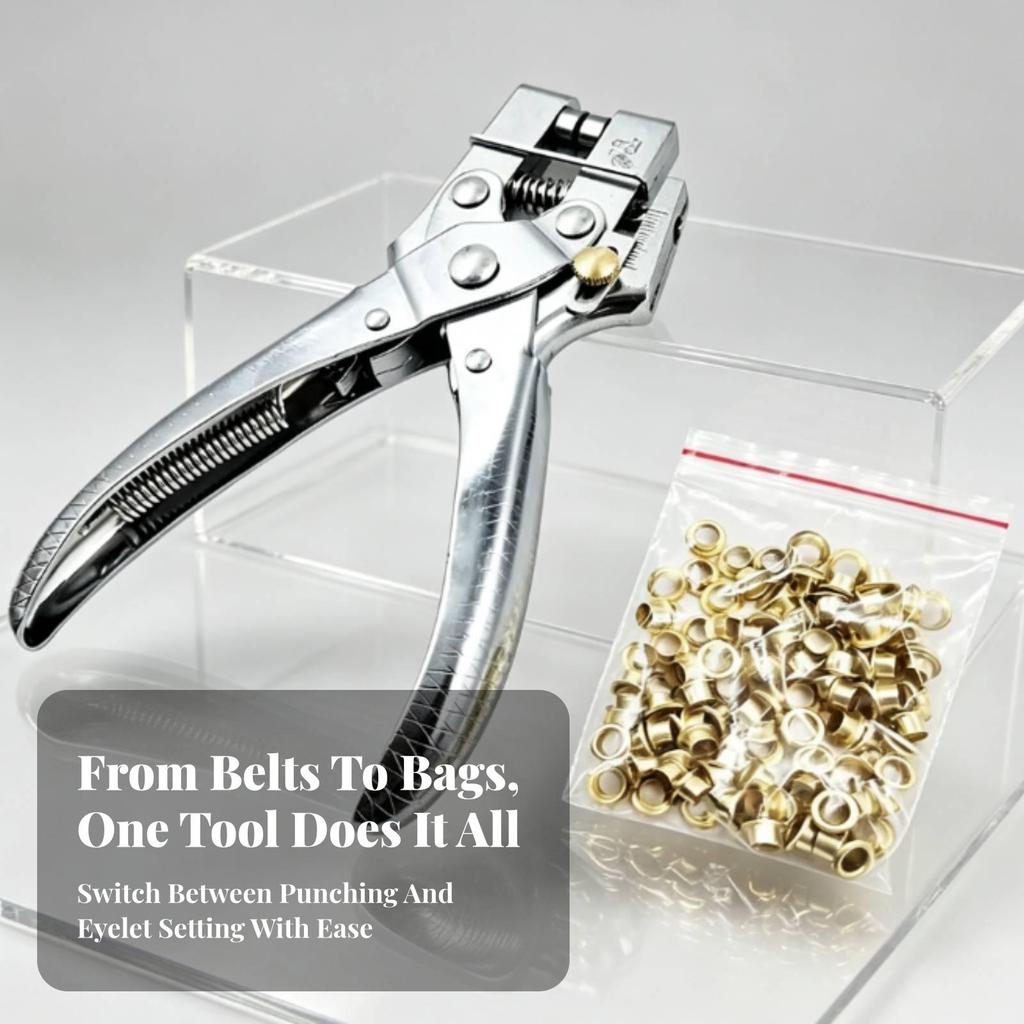 Eyelet Hole Punch Portable Tool Sturdy for Leatherworkers, Crafters