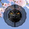 Metal Wind Chime with Night Owl Design Christmas Hanging Decor for Garden Yard Outdoor Thanksgiving Holiday Gift No Electricity Needed