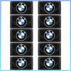 2/5/10Pcs Carbon Fiber Steering Wheel Car Logo Emblem 3D Stickers For BMW E34 E46 E39 E38 E90 E60 E36 F30 F30 F10 E92 E38 E91 G30 G38 M3 M5