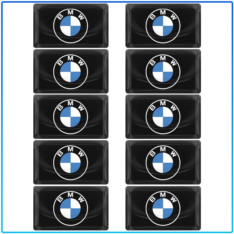 2/5/10Pcs Carbon Fiber Steering Wheel Car Logo Emblem 3D Stickers For BMW E34 E46 E39 E38 E90 E60 E36 F30 F30 F10 E92 E38 E91 G30 G38 M3 M5