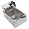 Electric Fryer Stainless Steel 6L Single Basket Adjustable Temperature Countertop Frying Machine