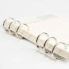 A6/A5 3-Hole Metal Loose-Leaf Binder Clips with Detachable Rings for Paper Binding