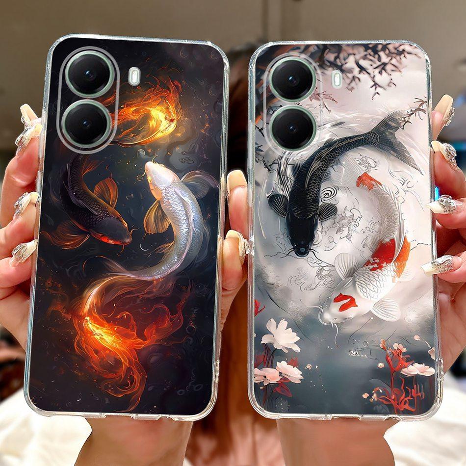 For Xiaomi Poco X7 Pro PocoX7 5G Cool Dragon Tiger Painted Phone Case For Xiaomi Poco X 7 X7Pro Soft Silicone TPU Cases
