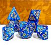 7pcs/set Pattern Multi Sided Dice Digital Dice Running Team Board Game Accessories Multi Sided Sieve Game Dragon Pattern