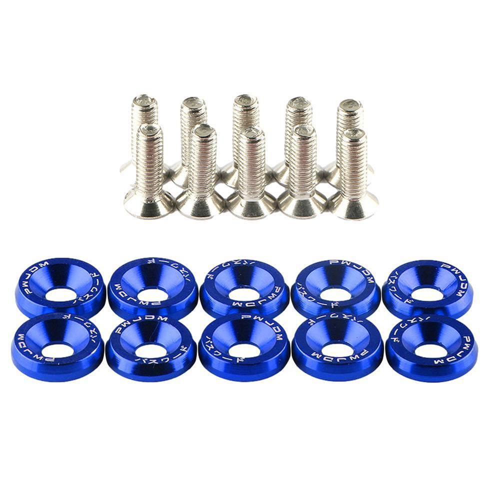 10pcs aluminum alloy countersunk washer M6 colourful Anodized Countersunk Head Bolt Washers Gasket