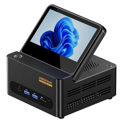 Mini PC AOOSTAR Ryzen 7 H255 DDR5 SSD de 8TB cu HD Amprentă Dual USB Oculink USB Gen Doi Cheie Windows 11 Pro Gratuită WIFI Până la 4 Ieșiri de Afișaj G-FLIP
