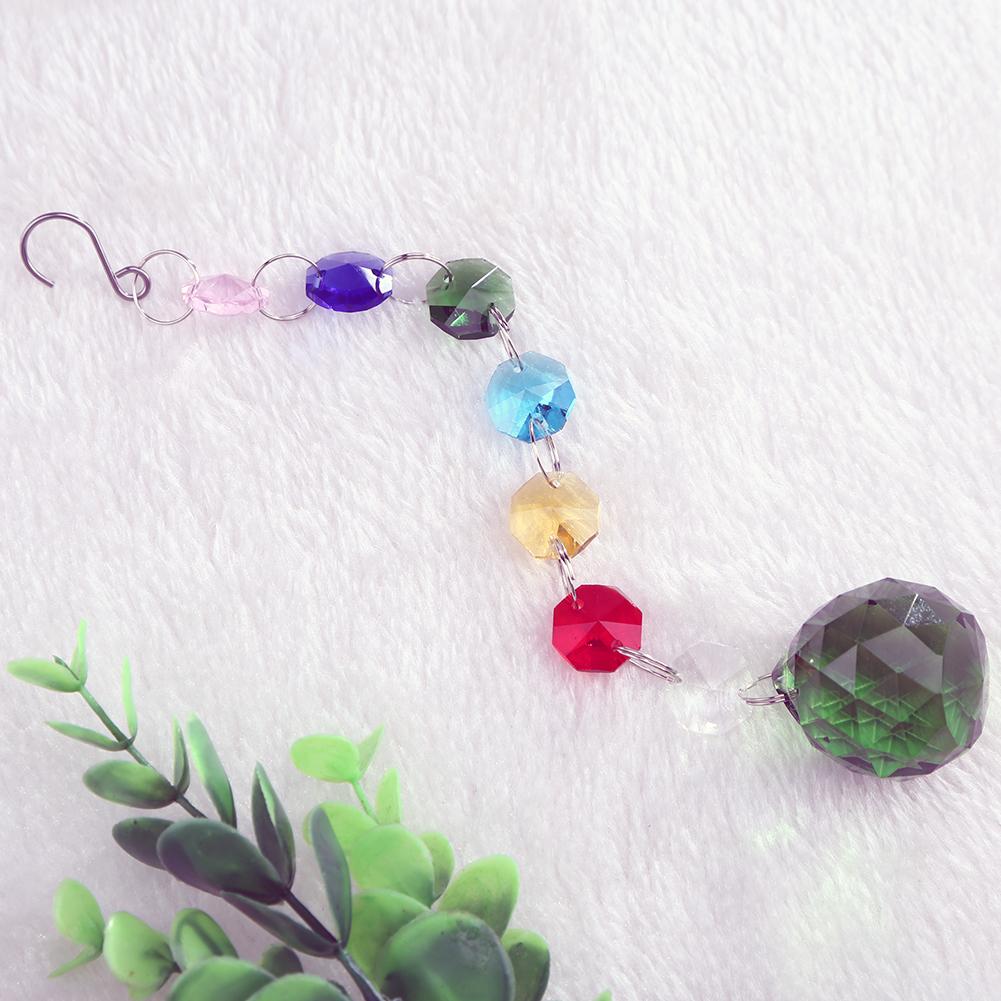Prism Light Catcher Pendants Hanging Crystal Rainbow Maker Colorful Wind Chime for Window Cars Yard Ornament