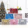652F Colorful Christmas Ball Ornament 100pcs/box Decorations Hanging Ornaments Set