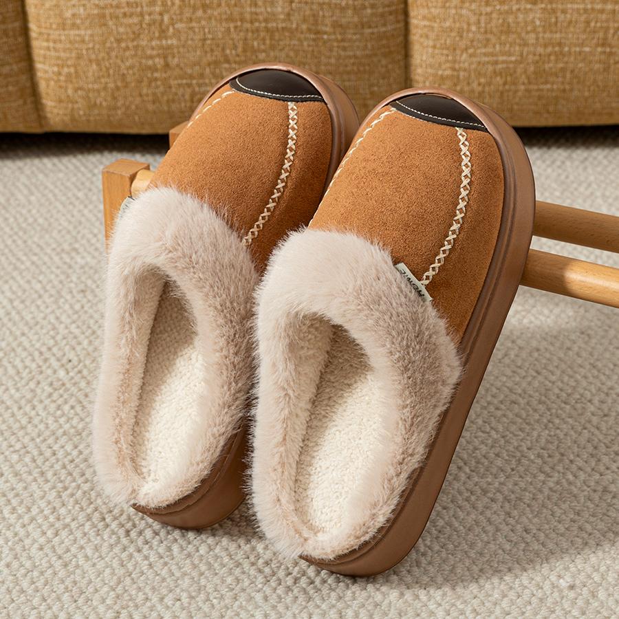 Platform Fluffy Women's Slippers Home Winter Plush Luxury Designer Woman Shoes Flat Trend Indoor Casual Fuzzy Fur Slides Elegant