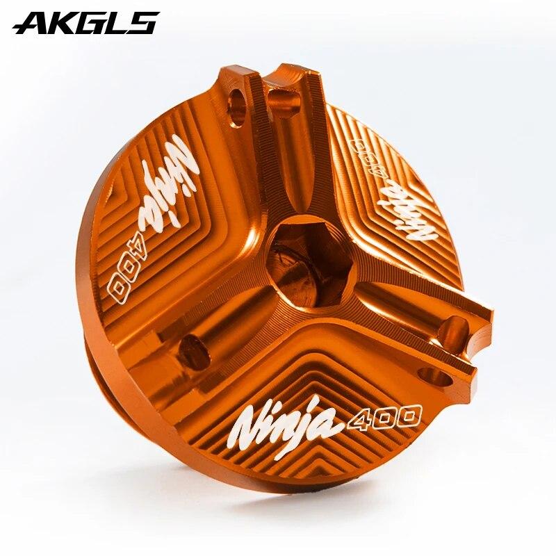 For Kawasaki Ninja400 ninja 400 2018  motorcycle engine oil filler cap fuel tank bolt cover protection accessories