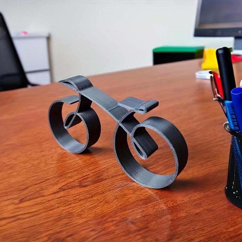 1PC Black Abstract Metal Bicycle Craft Decoration, Metal Bicycle Decoration, Metal Bicycle Handicraft Ornament, Tabletop Ornament