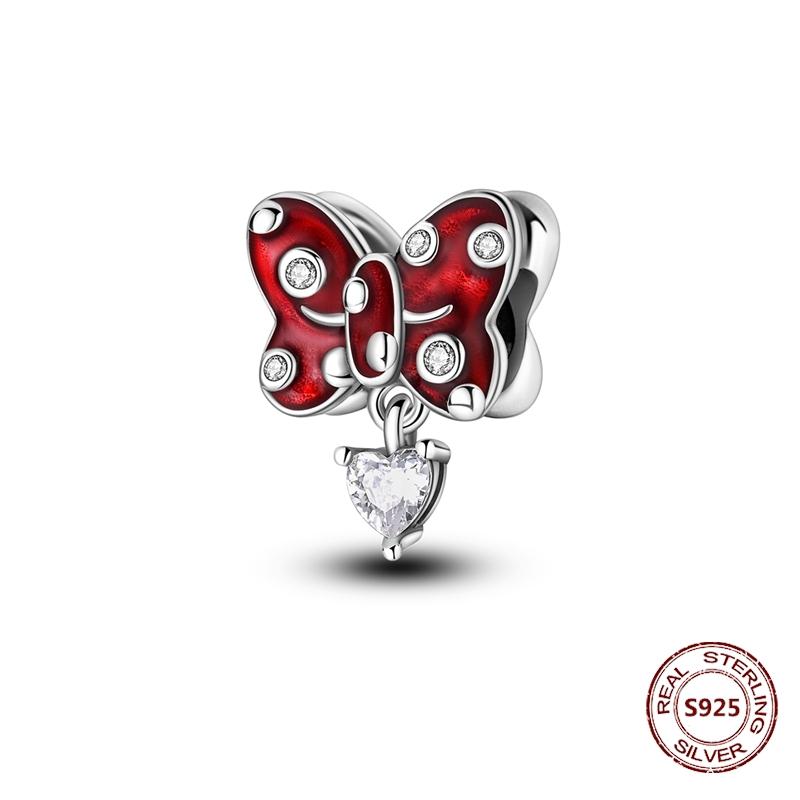 Copper Luminous Fireflyzircon Colorful Butterfly Sunflower Cat Dog Charms Beads Fit Diy Bracelets Jewelry Gift