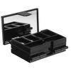 SAFIGLE Mini Palette Trucco Pieghevole Portatile, Contenitore a 3 Strati, Palette Vuota per Rossetto, Organizer Cosmetico Strumento di Bellezza, per Viaggio e Uso Quotidiano delle Donne
