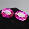 Pink Sapphire Oval Shape 19.25 Carat Pair Natural Loose Gemstone CERTIFIED SD-018
