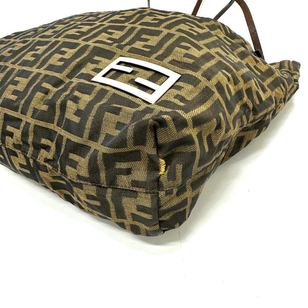 FENDI Zucca pattern Logo Hardware Hand Bag, All-Over Print Shoulder Bag Tote Bag