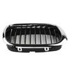 1 Paar Kühlergrills für BMW E39 5er Serie 525 530 535 540 M5 1998-2003 Front Chrom Schwarz Kühlergrill Ersatz Auto Außen Teile