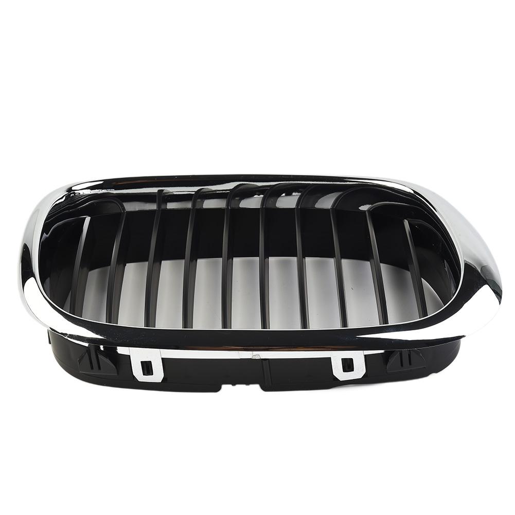 1 Paar Kühlergrills für BMW E39 5er Serie 525 530 535 540 M5 1998-2003 Front Chrom Schwarz Kühlergrill Ersatz Auto Außen Teile